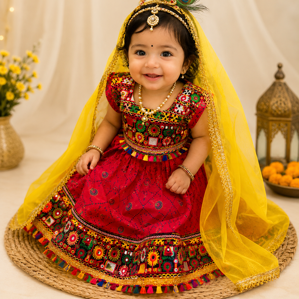 Traditional Kids Ghagra Choli Set