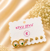 Love Charm Gold-Plated Stud Earrings Set