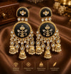 Ivory Blossom Kundan Jhumka Earrings