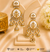 Ivory Blossom Kundan Jhumka Earrings