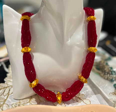 Royal Ruby Naugedi Potey Necklace